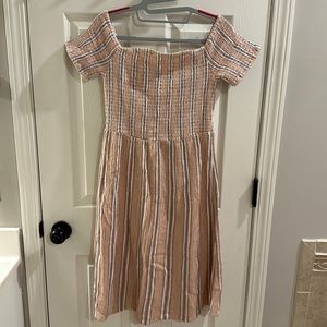Roxy Smocked Striped Dress